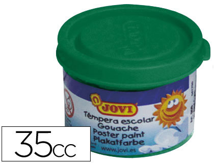 Bote 35 ml. témpera escolar Jovi verde oscuro